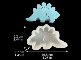 Molde silicona dinosaurio con pinches